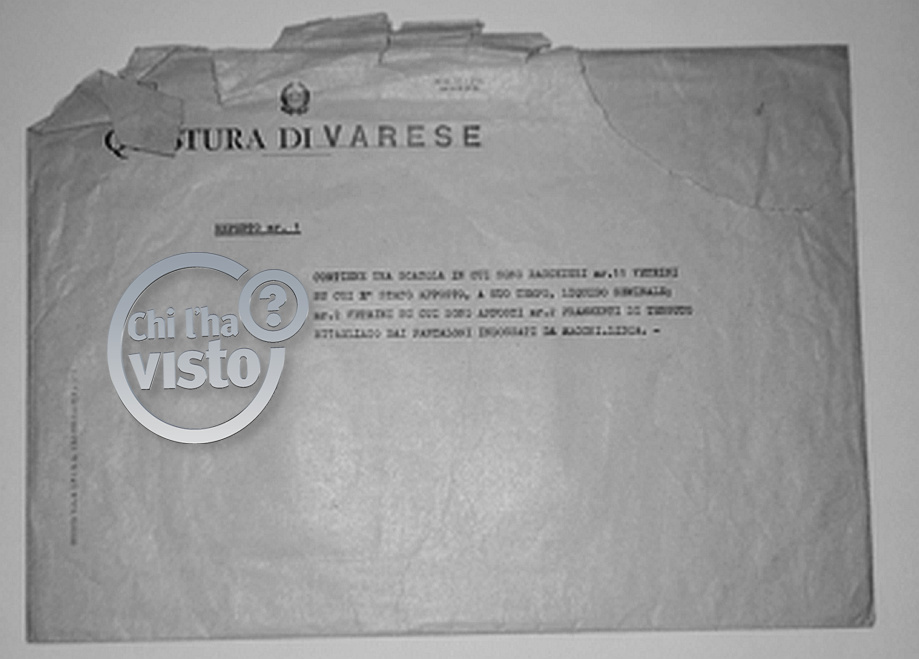 Lidia Macchi: Le buste dei reperti, formazioni pilifere e capelli, trovati dalla polizia scientifica di Roma sull&#39;auto la mattina del 7 gennaio 1987